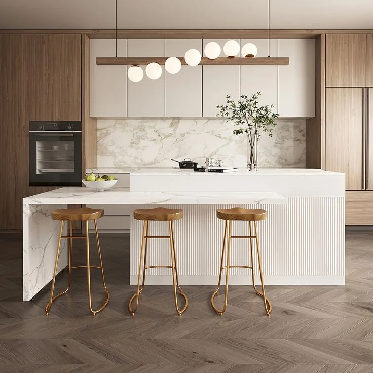 CBMmart Best Selling High Quality Wood Grain Cabinets Pantry Kitchen Cabinets Cupboards Made in China