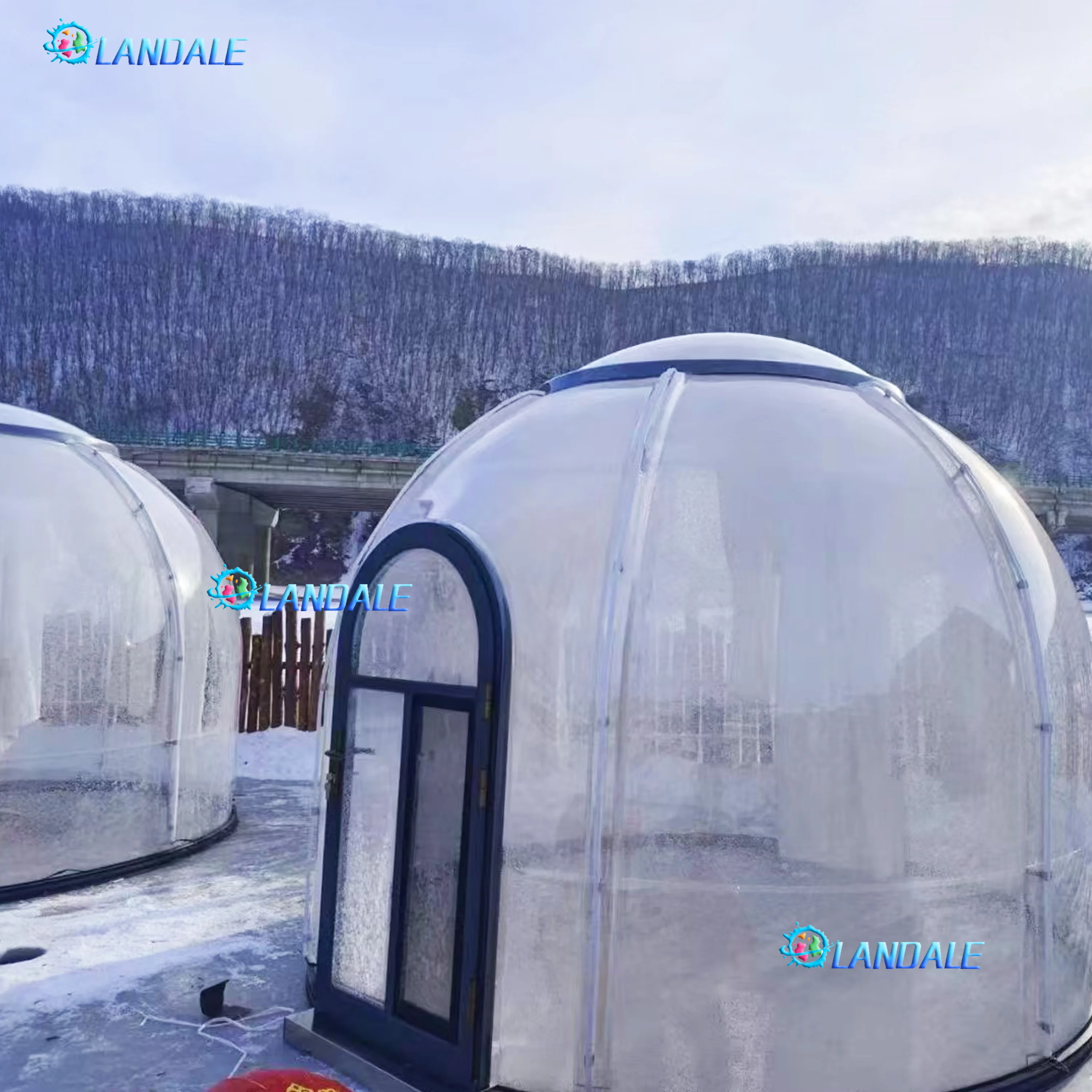 Pop clear polycarbonate star room Bubble House mobile tent