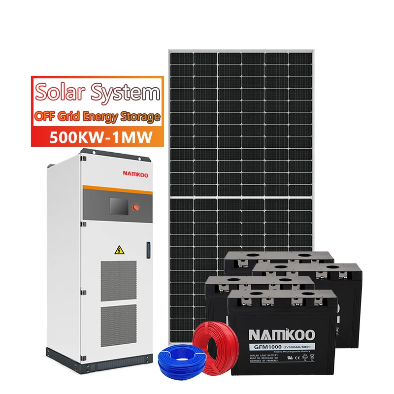 Commercial Off Grid Solar Power system 30kw 50Kw Deep Cycle Battery Off Grid Solar Storage System