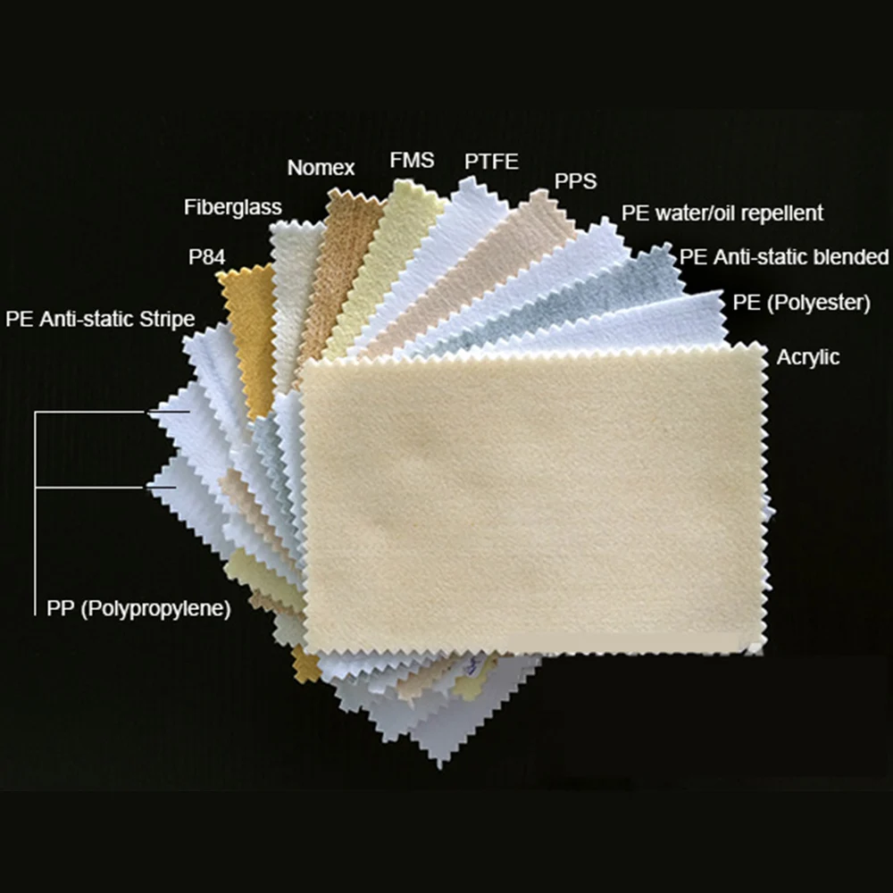 blended multi filament carbon anti static non woven industrial dust filtration needle felt fabric cloth for collector dust bag