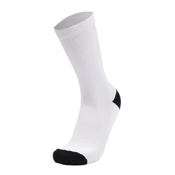 High quality designer 360 sublimation blank white socks custom photo all over print socks