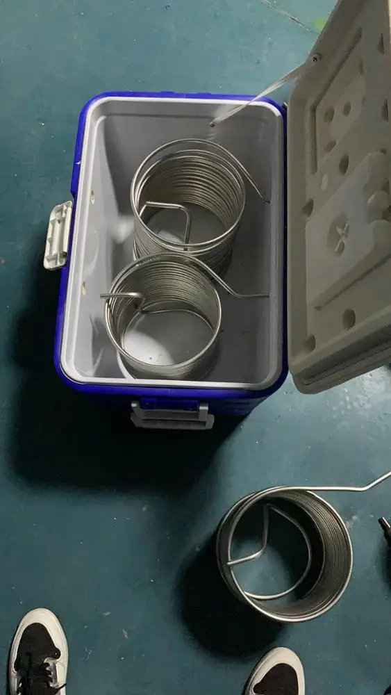 Stainless Steel Coils Jockey Box Cooler with Double Adjustable Faucet for 40L