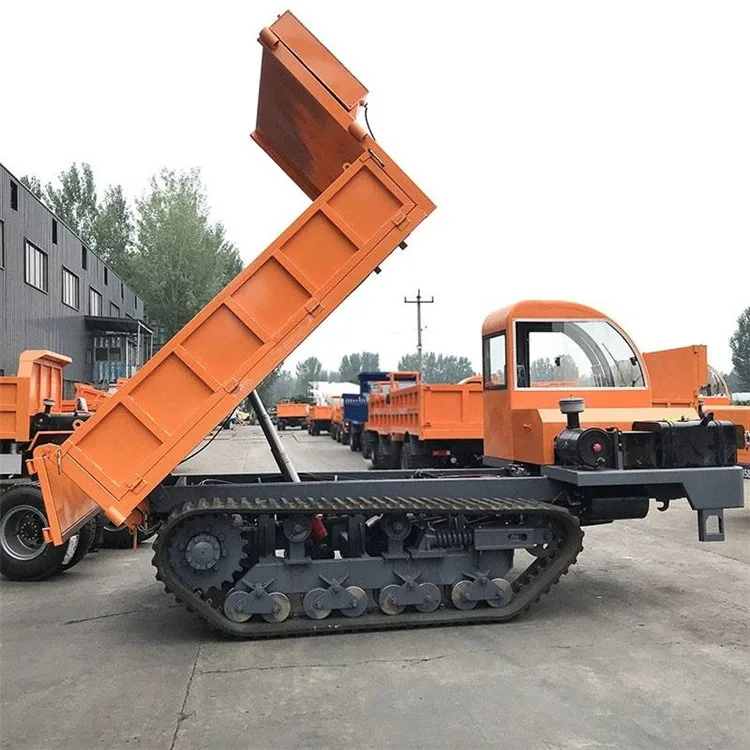 Small crawler transporter Mountain all-terrain self-discharging agricultural vehicle dumper