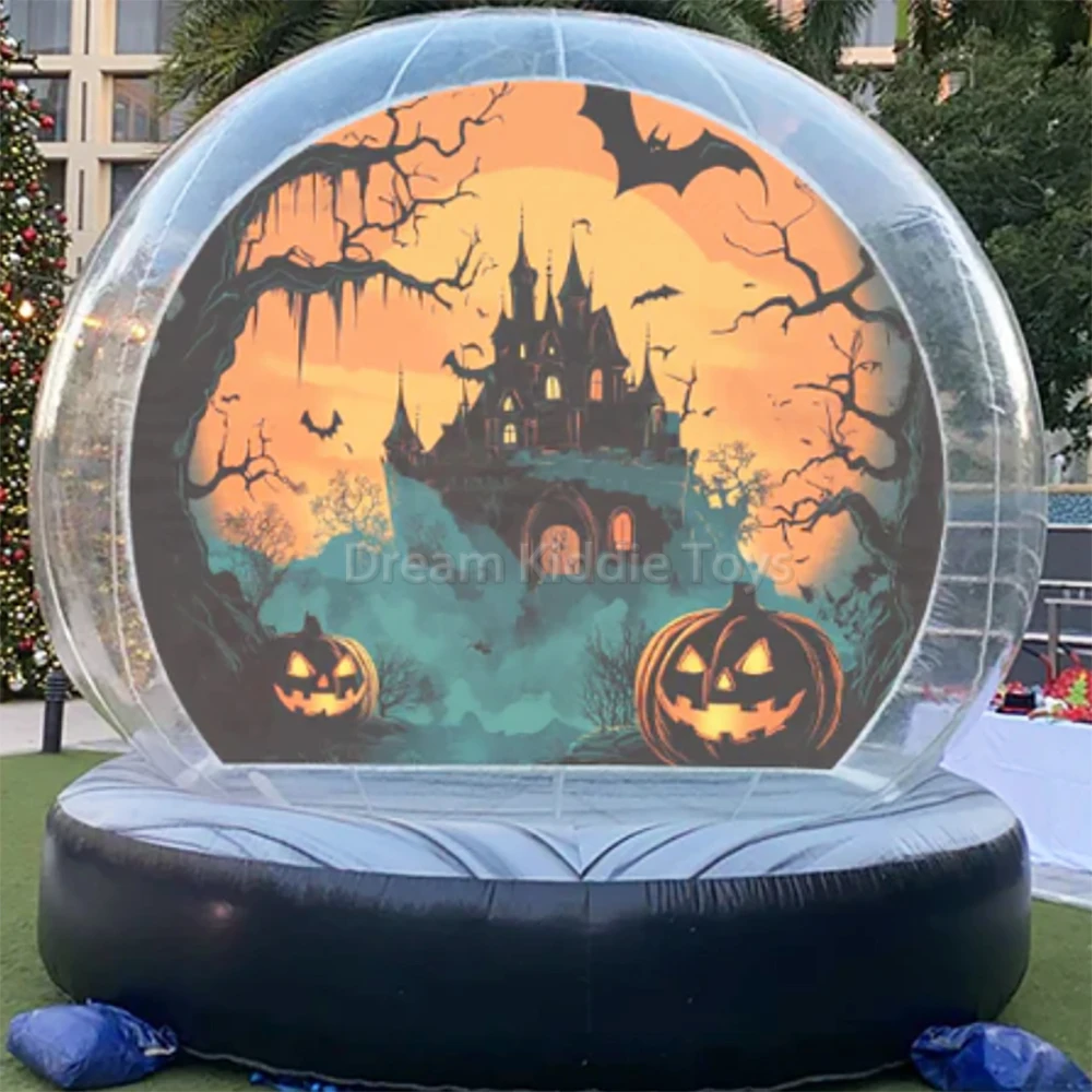 Halloween decorations snow globe inflatable tiny house Bubble Bounce house tent inflatable tent bar nightclub with packaging
