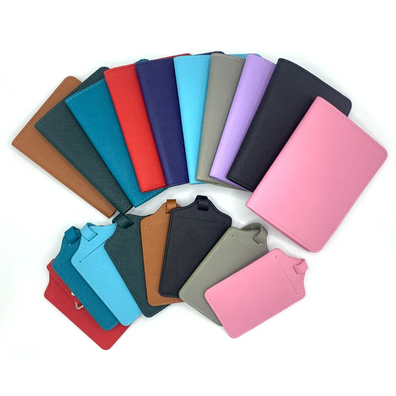 2023 ECO New Passport Holder Cover PU Leather Travel Wallet Case Organizer Passport Sets for Gift