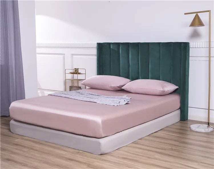 100% cotton solid colors fitted sheet customized bedding