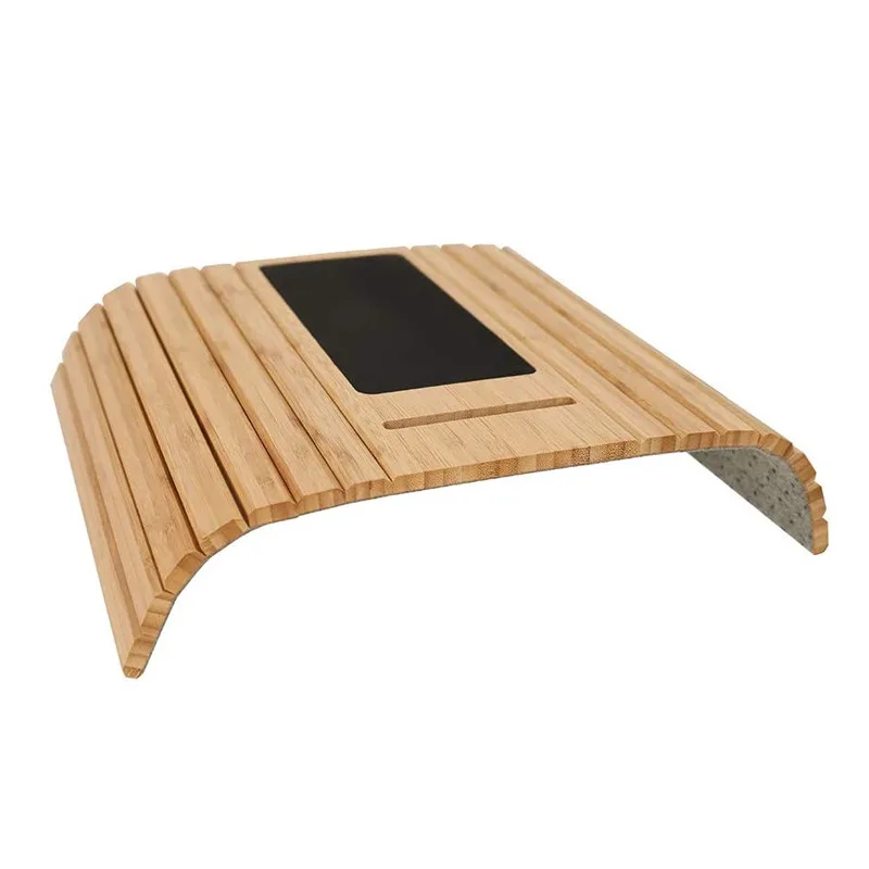 Sofa Arm Tray for Couch Sofa Tray Couch Arm Table Wholesale Multifunction Handmade Bamboo Storage Trays Bamboo Wood Customized