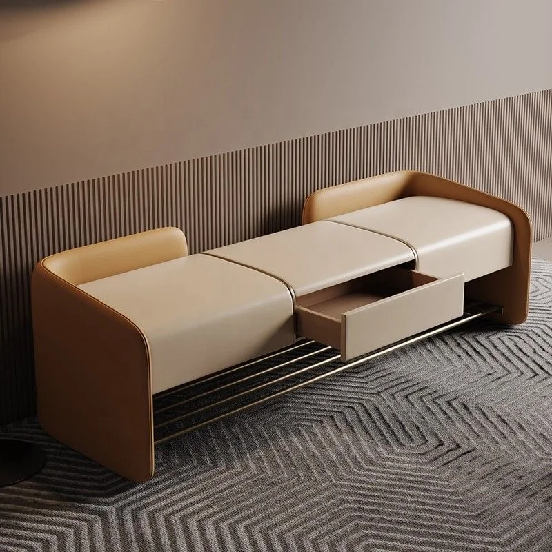 Simple modern shoe bench doorway shoe bench entrance storage stool bedroom bedside stool living room bench