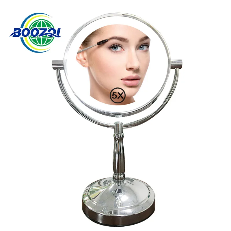 Top seller  Portable Rechargeable Magnifying mirror Lighted vanity mirror with adjustable dimmable Led Light