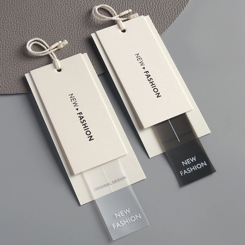New Style Blank Paper Tags For Clothing White Label Products T Shirt Tag Label Custom With Labels Tag Pin For T Shirt