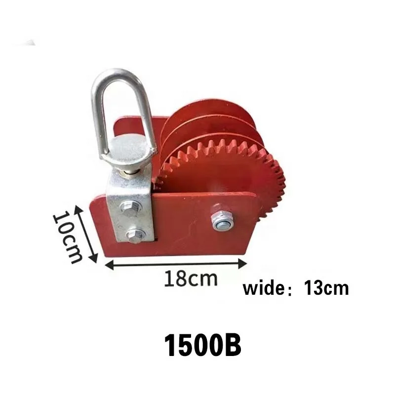 Factory Low Price Steel Heavy Duty Self-Locking Manual Draw Bar Cable Wire Rope Hand Winch Pull Handle 1200 Kg