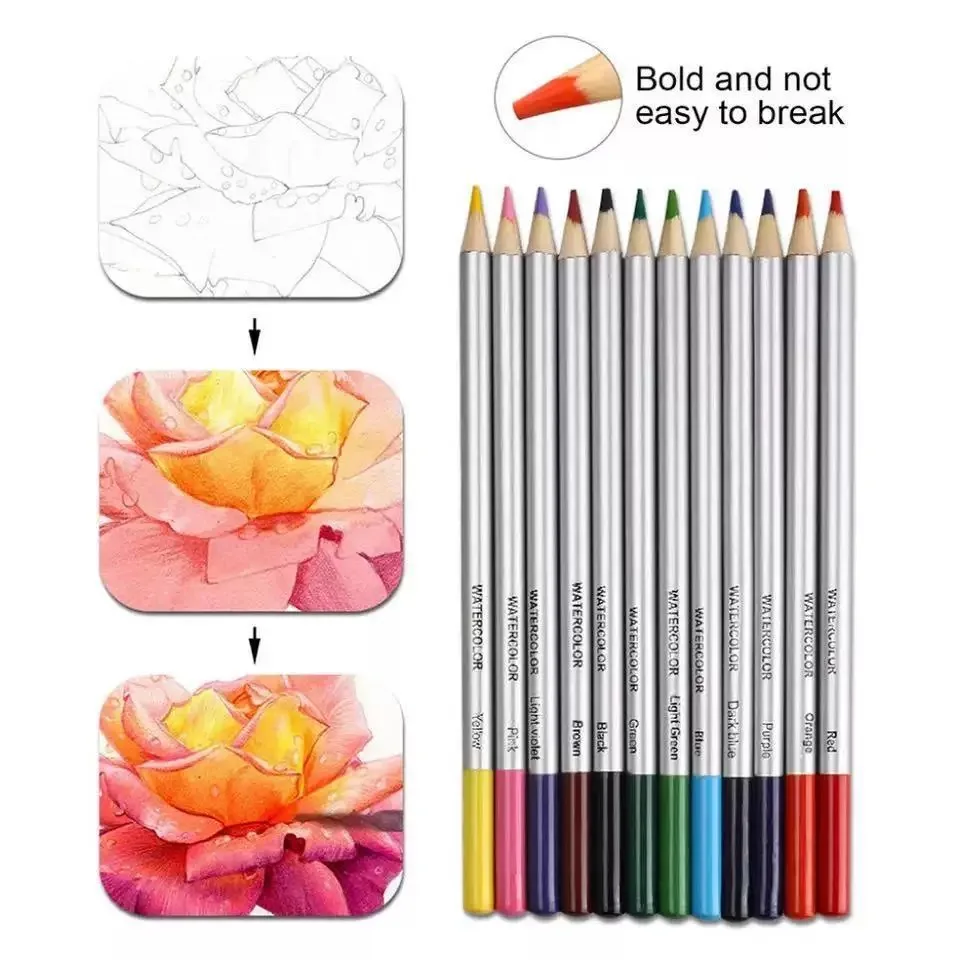 Manufacturer supplies school art class drawing pencil 51 pieces new sketch color pencil set