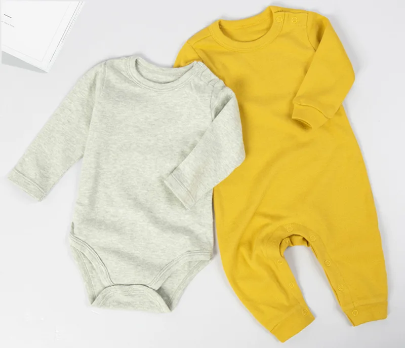
Solid color baby rompers 100% cotton newborn baby clothes baby romper 