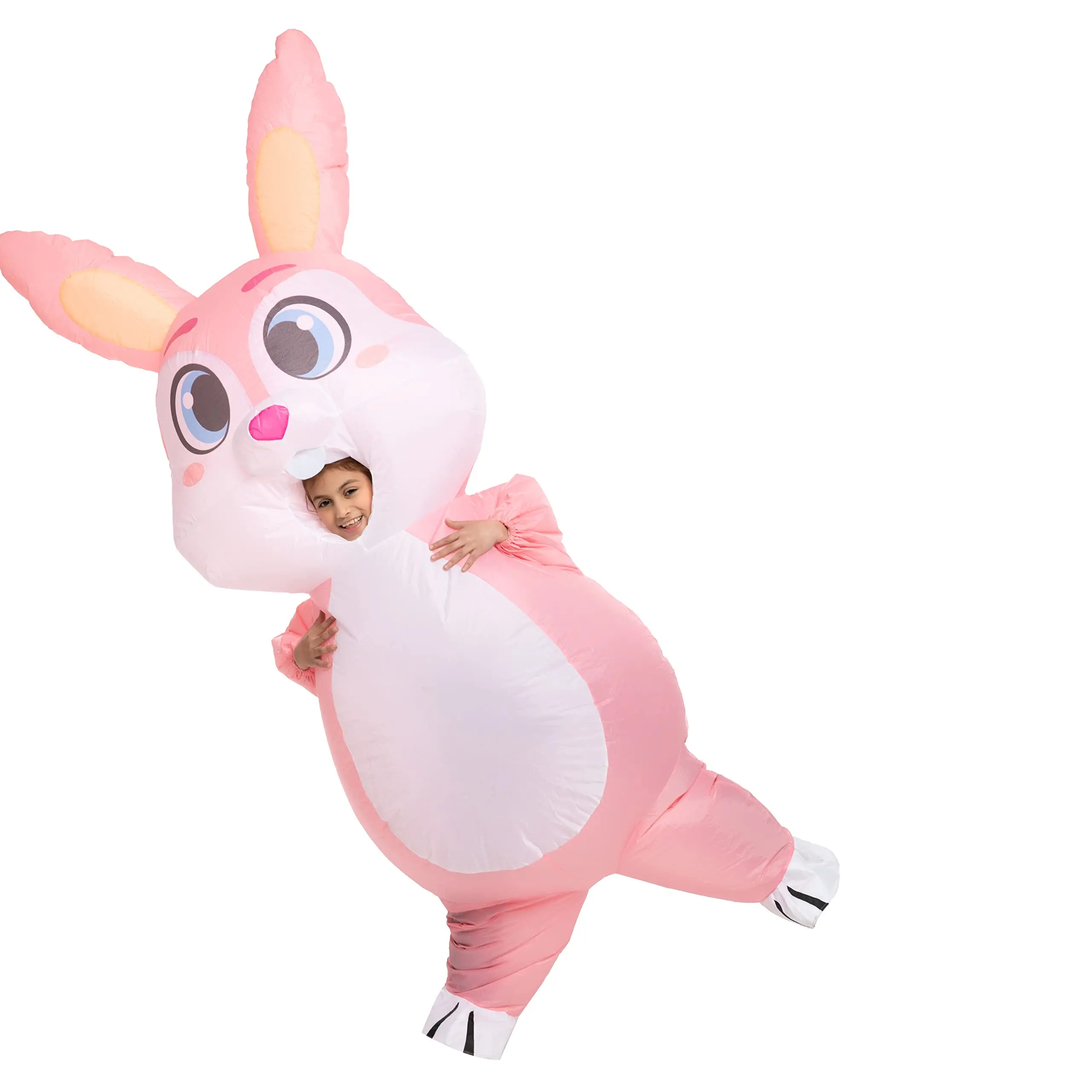 Wholesale Free Size Walking 210T Happy Easter Rabbit Inflatable Costume