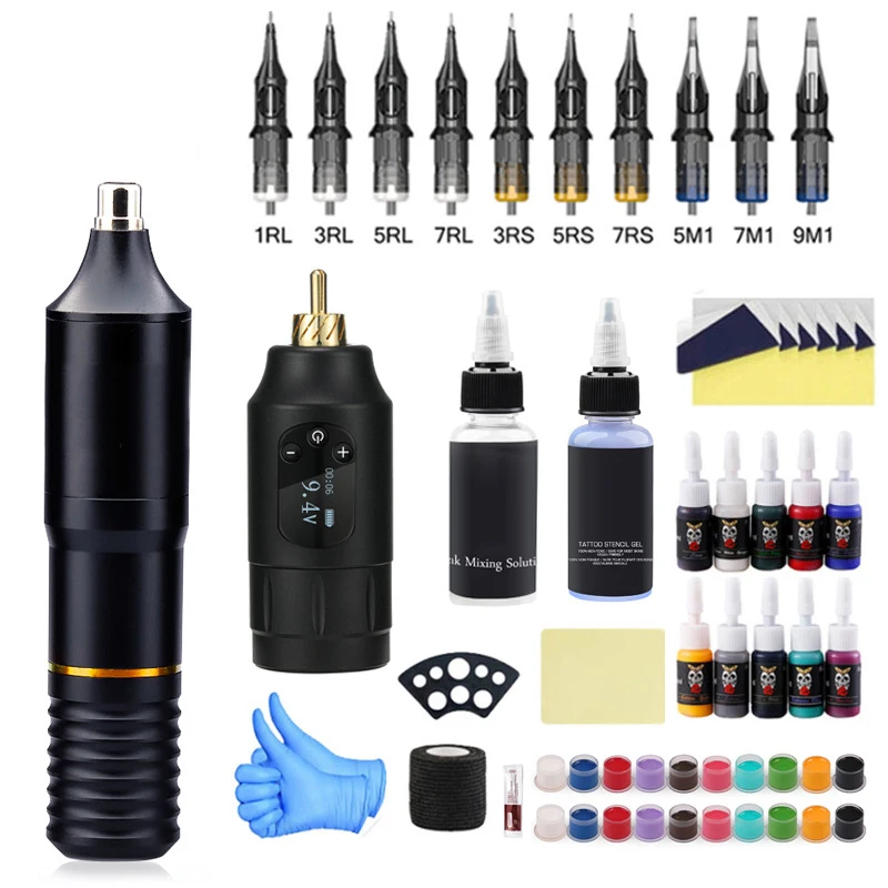 New Arrival High Quality Tattoo Machine Set Wholesale Professional  Full Set Complete Tattoo Machine Kit