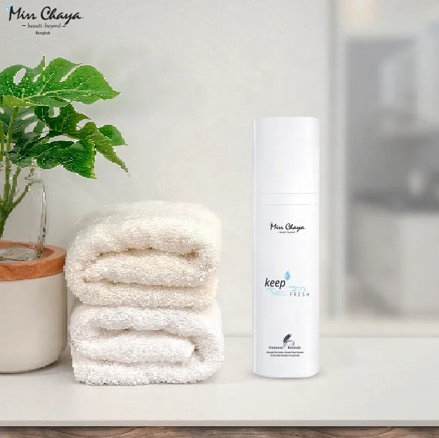 
MISS CHAYA The Fresh Creamy Foam Face Wash Oatmeal Organic Baobab Fruit Green Tea Pine Bark Thailand Beauty Products 