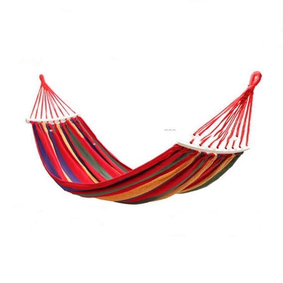 VIRSON Canvas Cotton Fabric Travel Camping Hammock