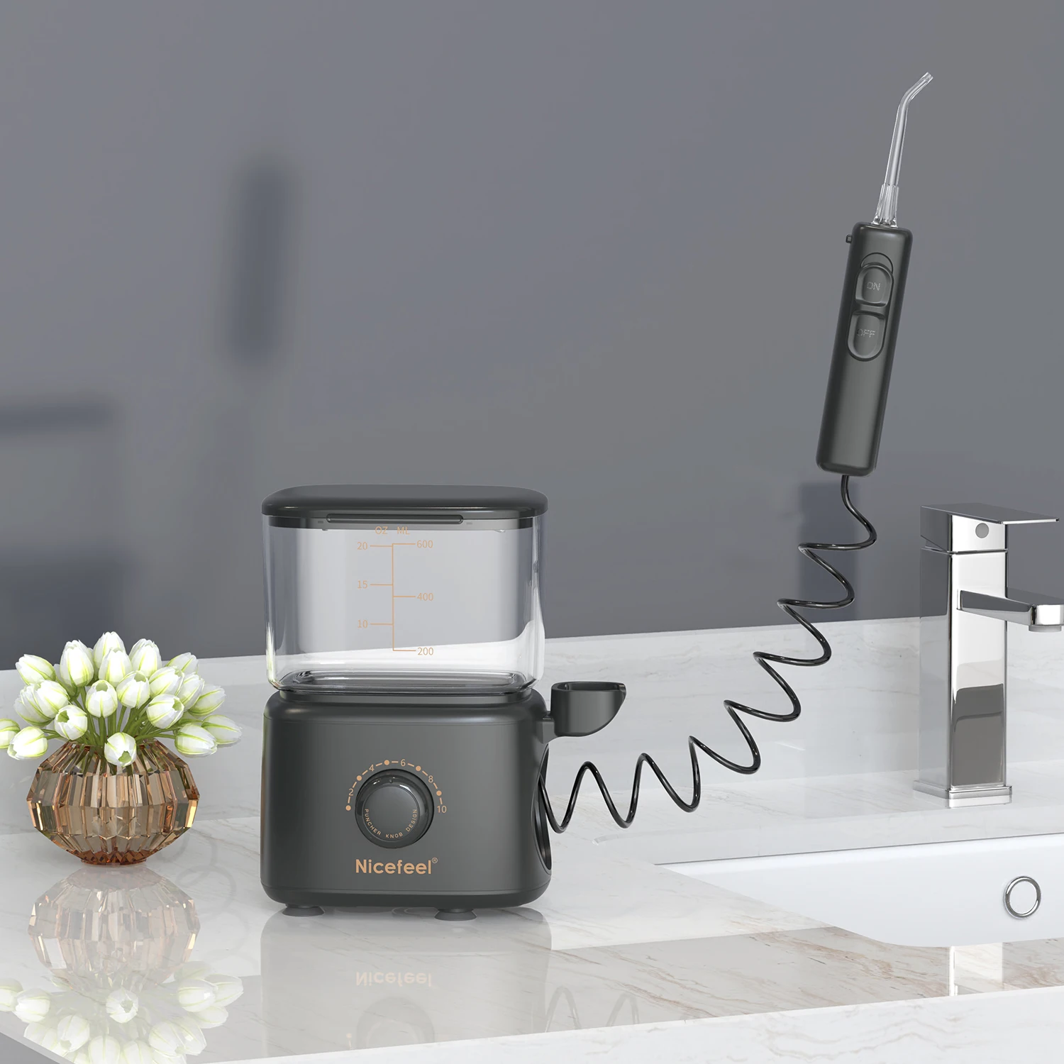 FLYCAT NICEFEEL FC180 Oral Tooth Whitening Plaque Tartar Calculus Remover Electric Dental Ultrasonic Tooth Cleaner