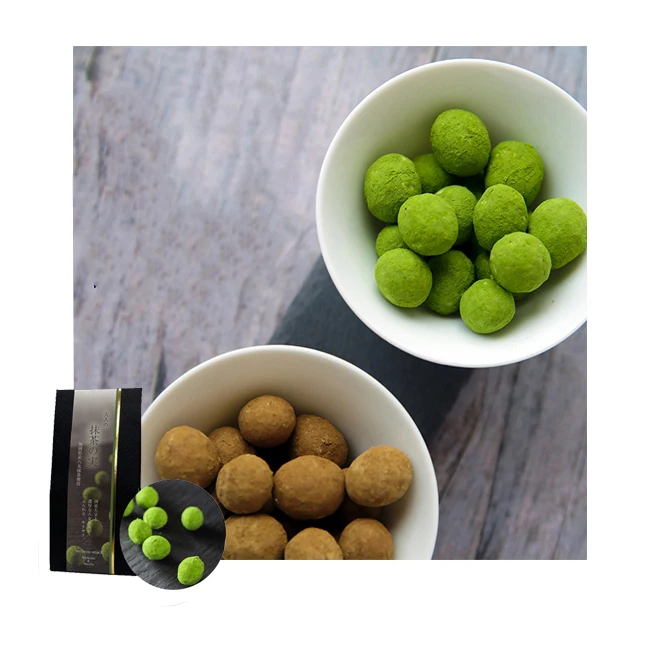 Bulk Wholesale Japanese Kids Bean Snacks Hard Sweets Matcha Green Tea Candy