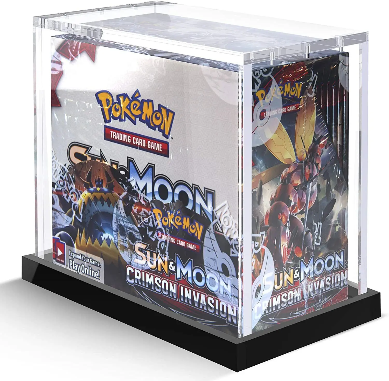 Custom Perspex Case WOTC S&M SWSH Box  Acrylic Pokemon Booster Box For All TCG Collectibles ETB