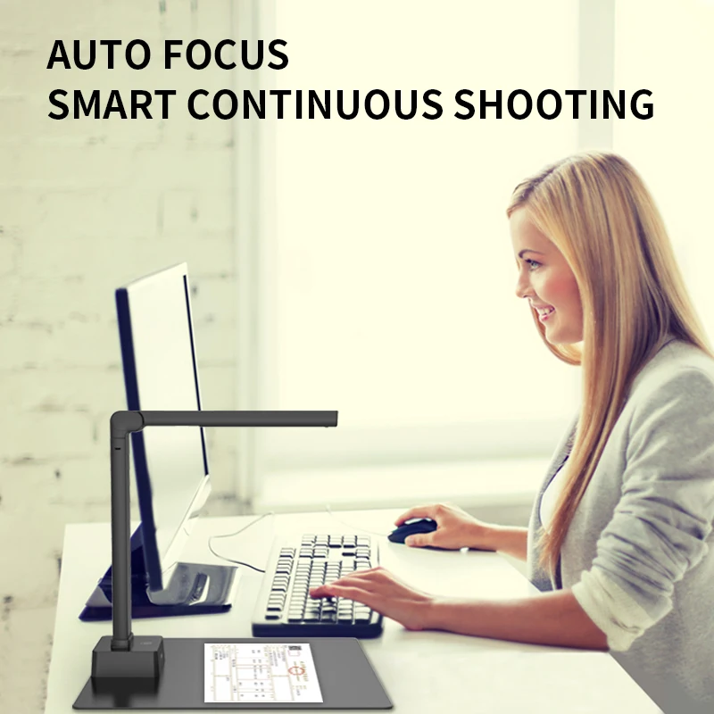 Weight Light 13MP A4 Automatic Focus Portable OCR Book Scanner