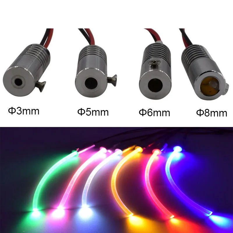 Superbright oblate Side Glow Fiber Optic Lighting Cable