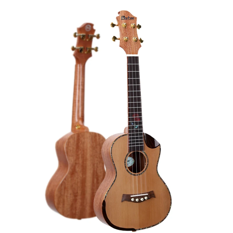 hot sale musical instrument 24 inch Ukulele solid wood gloss is suitable for beginners China string instrument mini guitar