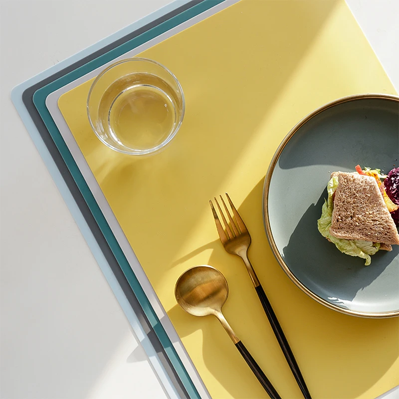 Silicone heat resistant mat table Scald proof  waterproof and oil proof kitchen kids silicone mats