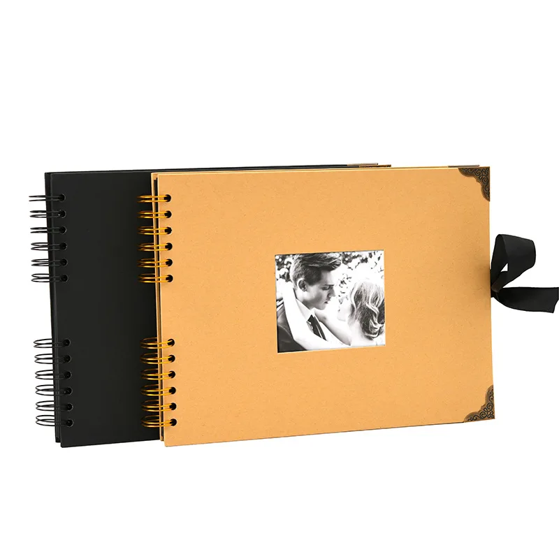 Wholesale Factory Custom DIY Windowed Scrapbook Album Set Gift for Couples Friends