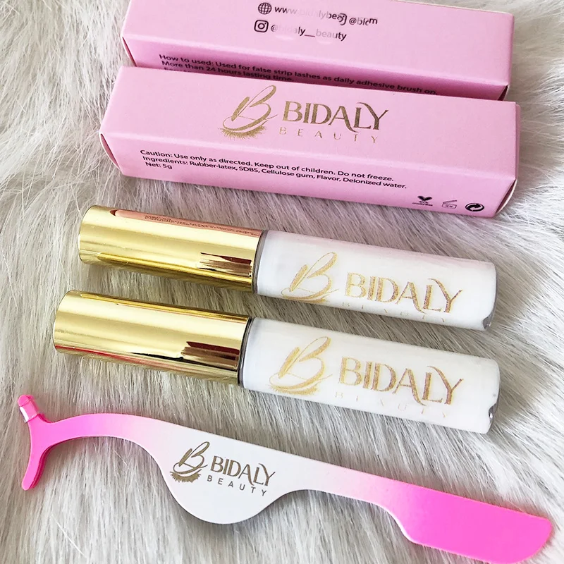 OEM High quality mink eyelash strips lash glue korea eyelash glue waterproof