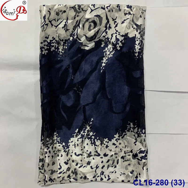 Lisami Ready for Ship Metallic Sudanese Fashion Soft Burn Out Golden Dirac and Gabasar Somali Dirac Fransawei Silk Fabric