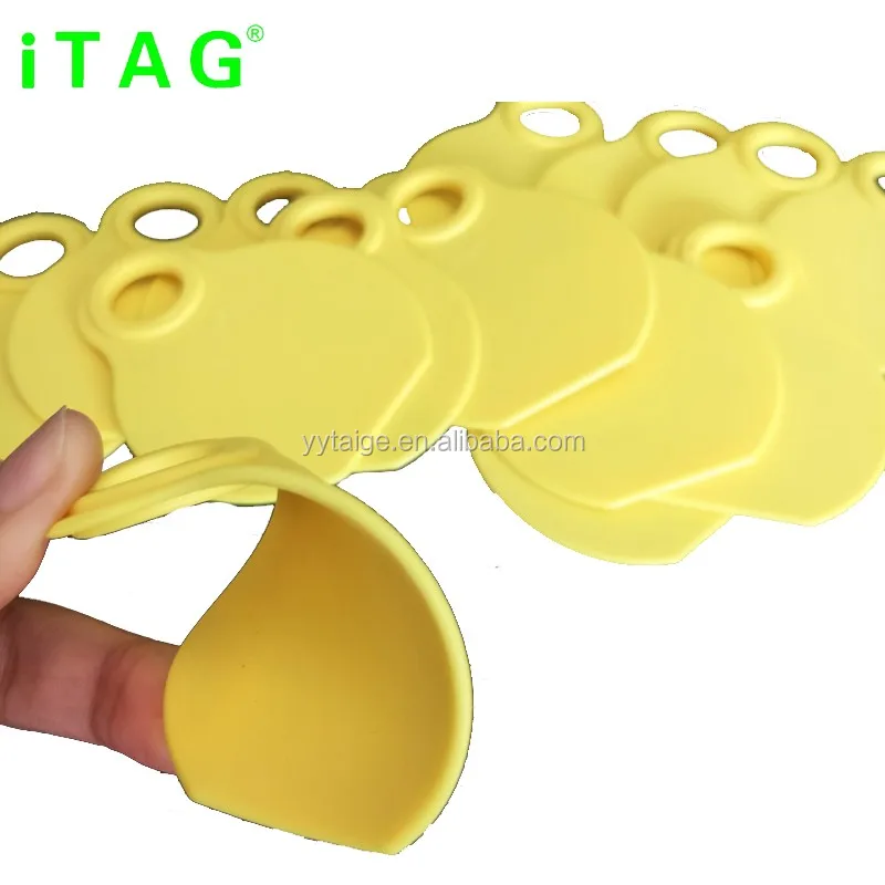 Engraved numbers cattle ear neck tag with nylon rope