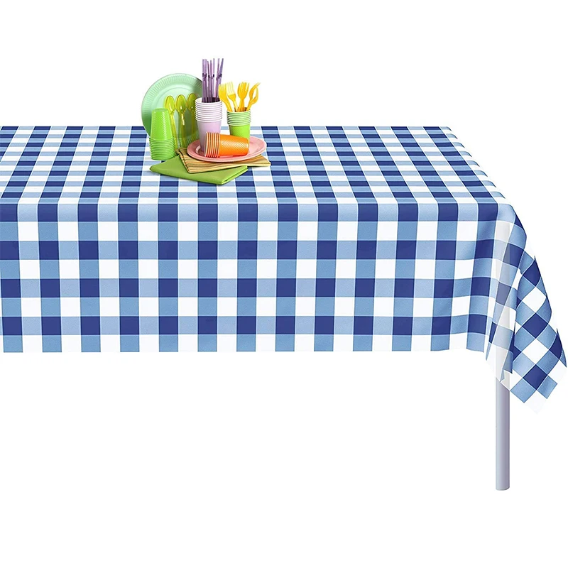 
China Promotional Products Wholesale Rectangular Disposable Solid Party Tablecloth 