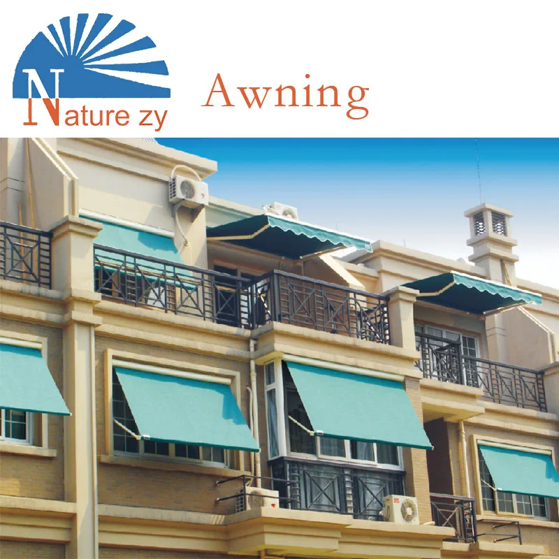 French Style outdoor vertical drop arm retractable awning for window sunshade