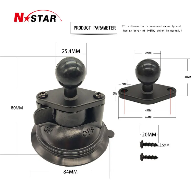 Mount Twist Lock Suction Cup Mount with Universal Grip Cell Phone Holder Motorcycle For Ram