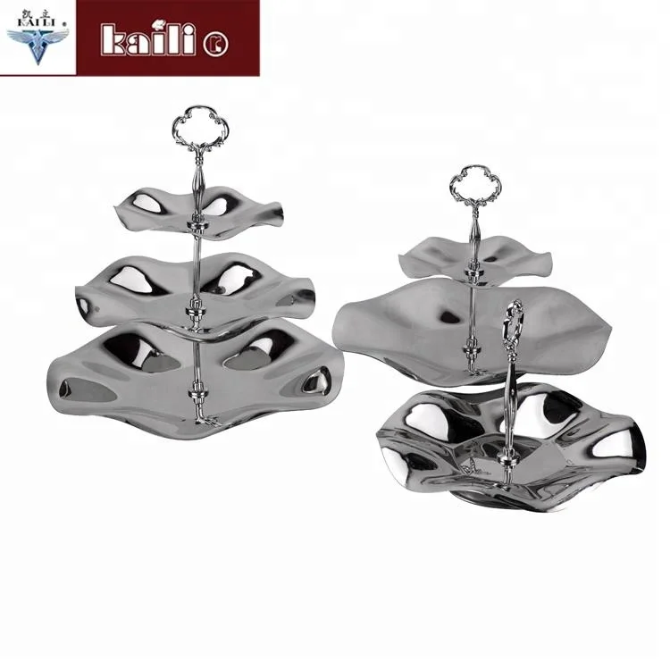 2020 new style wholesale sturdy stainless steel plates metal Dinnerware tray set