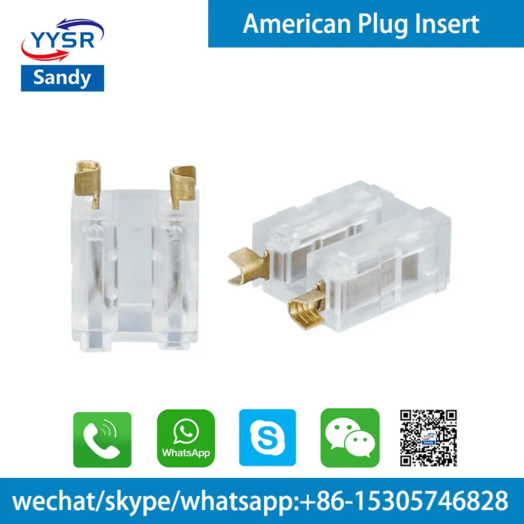 
YS-130 UL plug insert 3wire grounding plug 