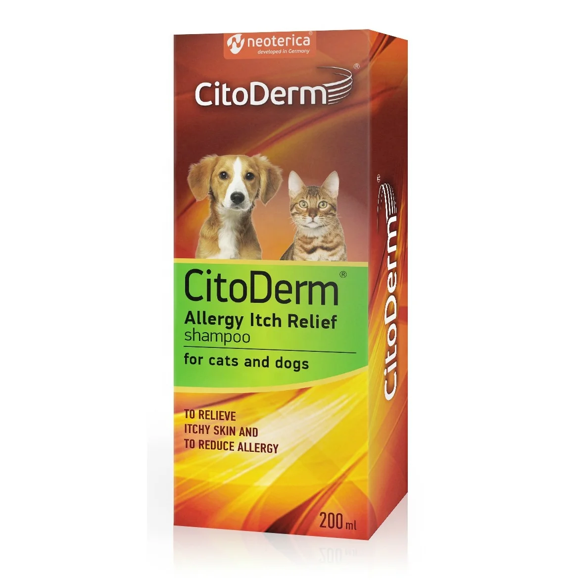 
CITODERM Itching&Allergie Relief shampoo 200ml Cleaning Shampoo For Cats And Dogs 