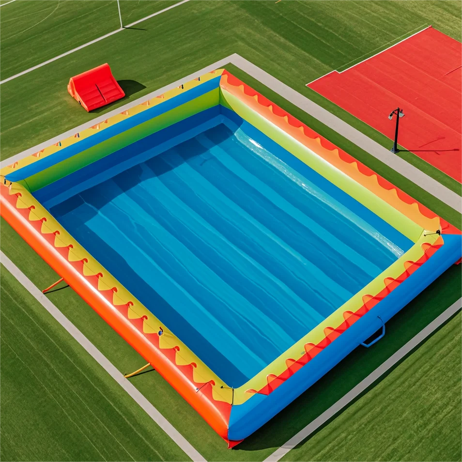 XZ OEM ODM New Design Portable Large Outdoor Volleyball Soccer Courts Beach Sports Air Inflatable Water Pool