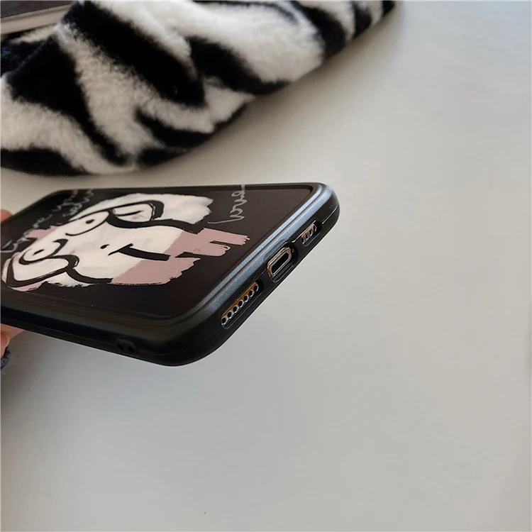 Abstract Phone Case,XINGE Black Art Lines Abstract Print Phone Case For iPhone 12 11 Pro Max XS XR 7 8 Plus Capas