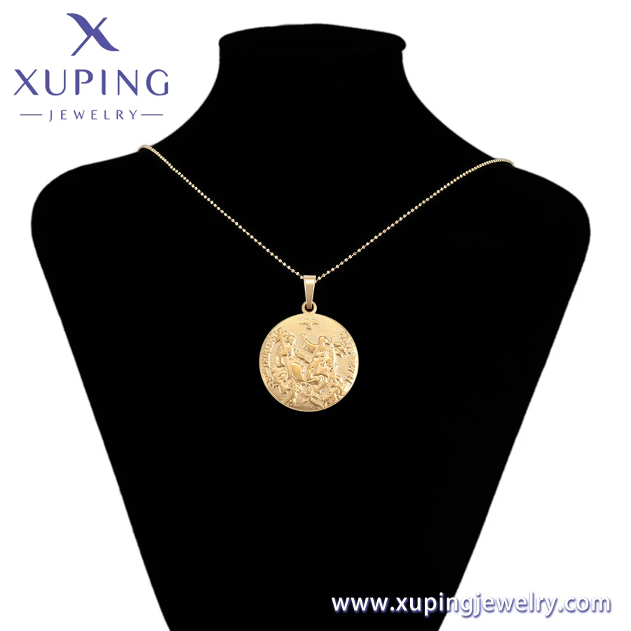 A00556763 Xuping ювелирные изделия 18K позолоченный Шарм изысканная атмосфера мода кулон ожерелье религиозный