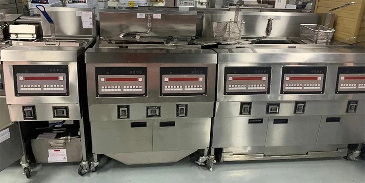 Henny Penny Electric Chips Fries Papas Freidora Open Fryer With Oil Filter Pump