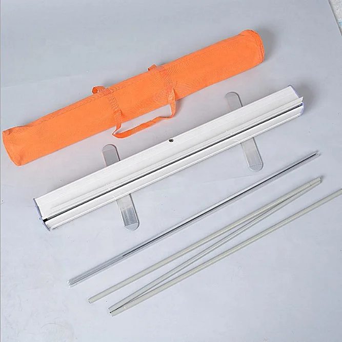 Small Base Plastic Roll up Banner Display Stand