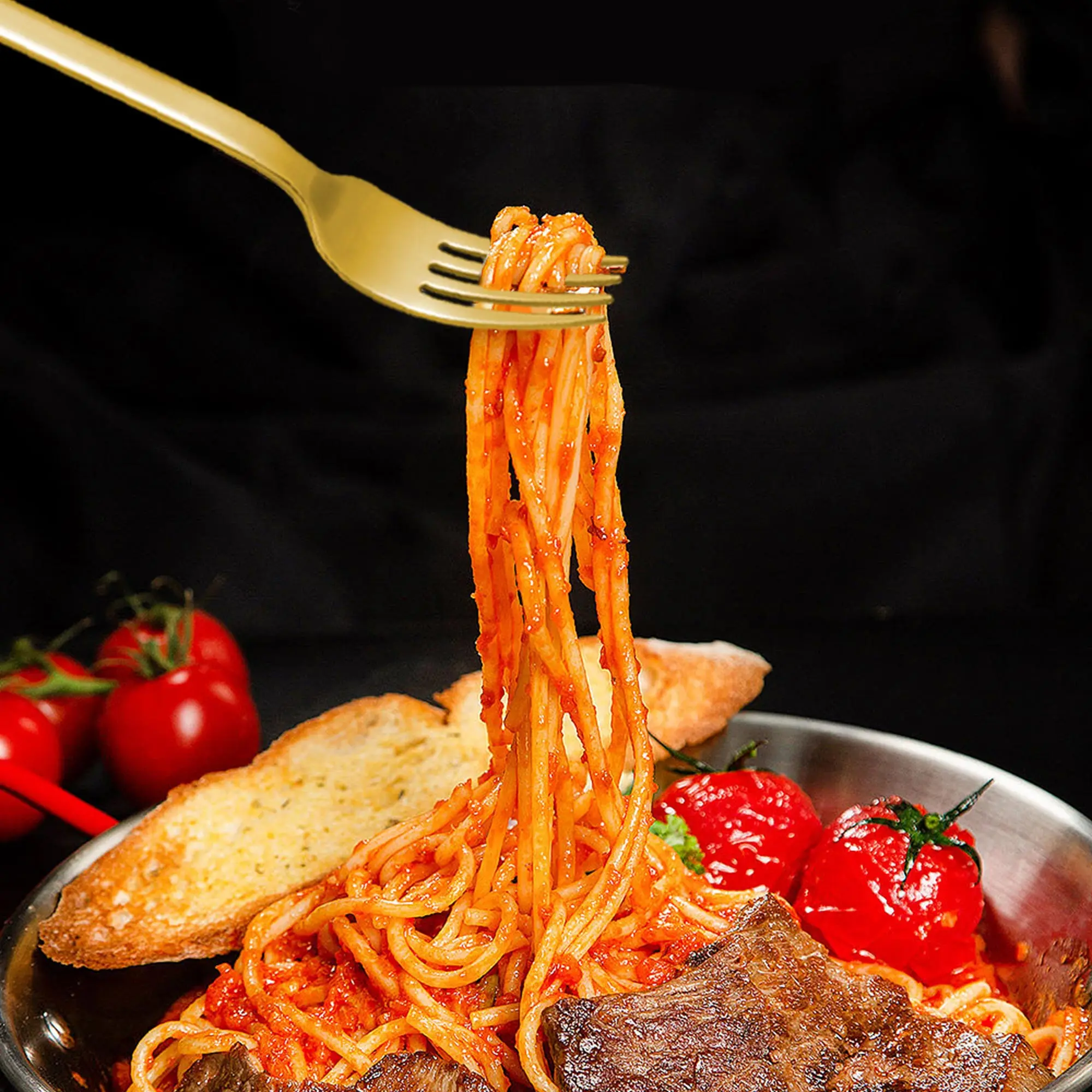 Dishwasher Safe Sliverware Stainless Steel Restaurant Flatware Knife Spoon And Fork Gold Cutlery Set