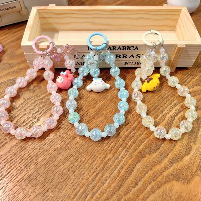 3D Creative Cute Cartoon Mobile Phone Chain Accessories Car Bag Pendant  S Anrio Kuromi Keychain