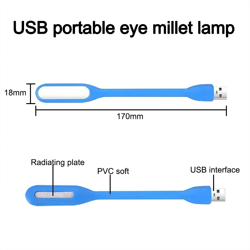 Креативный летний рекламный USB-гаджет гибкий портативный мини-USB СВЕТОДИОДНЫЙ