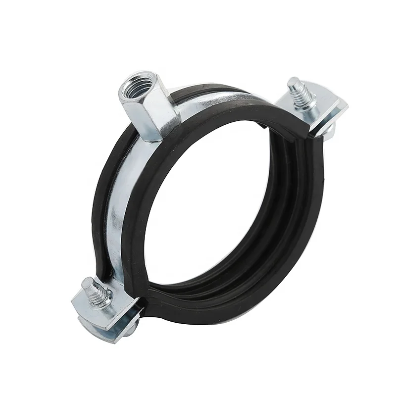 China taiwan High Quality supplier Selling now Heavy Duty Pipe Clamp With Durable rubber  Reinforced Rib