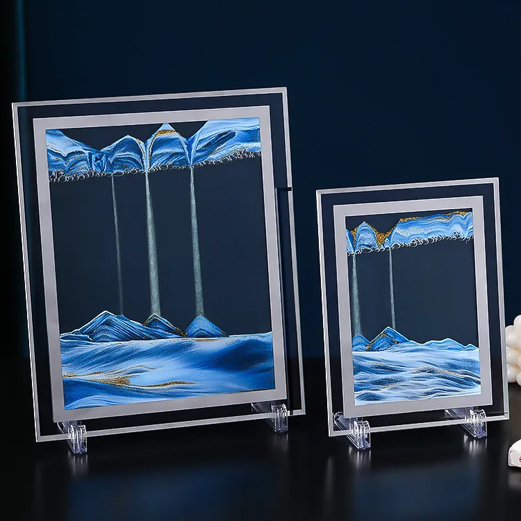 New Arrival Decorative Tabletop Moving Sand Art Dynamic Moving Sand Picture Art