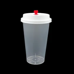 Manufacturer Disposable PP Hard Cups Custom Glass Plastic Injection Bubble Tea Cup With Lids