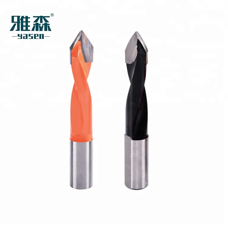 YASEN Accessories Good Value 57/70 MM Length Economical Dowel Drills for Through Hole Drill Bit Set